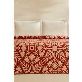 Karaca Home Velma Terracota Çift Kişilik Pamuklu Battaniye