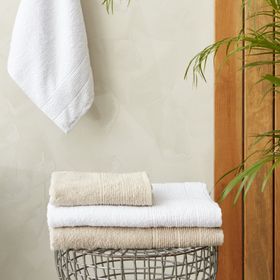 Karaca Home Vinos 4 Parça Bej Yüz Banyo Havlusu Hamam Seti