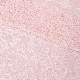Karaca Home Vivien Floş %100 Pamuk 6 Parça Taş Pudra Aile Bornoz Seti