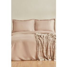 Karaca Home Weena Bej Krep Nevresim Jakar Çift Kişilik Pike Takımı