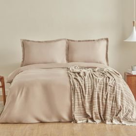 Karaca Home Weena Bej Krep Nevresim Jakar Çift Kişilik Pike Takımı