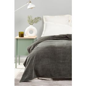 Karaca Home Welsoft Jakar Tek Kişilik Theoline Haki Battaniye