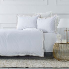 Karaca Home White Col Victorie Pikolu Percale Bej 200 x 220 cm Çift Kişilik Nevresim Takımı