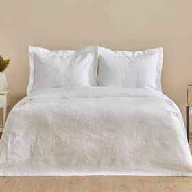 Karaca Home White Coll Verda Çift Kişilik Yatak Örtüsü