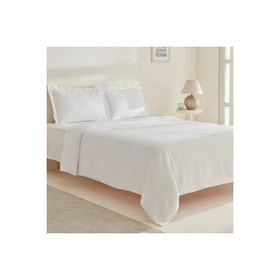 Karaca Home White Collection Felves %100 Pamuk Beyaz Çift Kişilik Nevresim Takımı