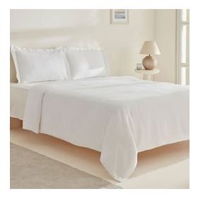 Karaca Home White Collection Felves %100 Pamuk Beyaz Çift Kişilik Nevresim Takımı