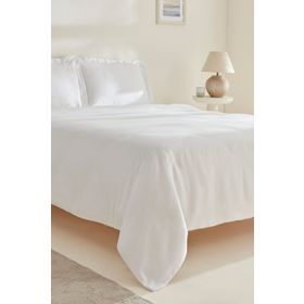 Karaca Home White Collection Felves %100 Pamuk Beyaz Çift Kişilik Nevresim Takımı
