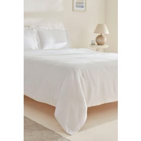 Karaca Home White Collection Felves %100 Pamuk Beyaz Çift Kişilik Nevresim Takımı