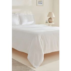 Karaca Home White Collection Felves %100 Pamuk Beyaz Çift Kişilik Nevresim Takımı
