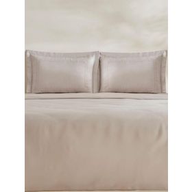 Karaca Home White Collection Felves Açık Gri %100 Pamuk King Size Nevresim Takımı