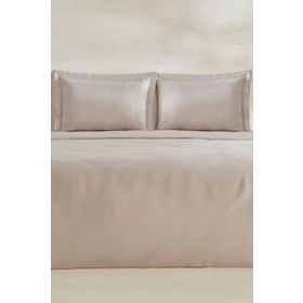 Karaca Home White Collection Felves Açık Gri %100 Pamuk King Size Nevresim Takımı