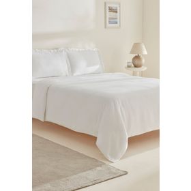 Karaca Home White Collection Felves Beyaz %100 Pamuk King Size Nevresim Takımı