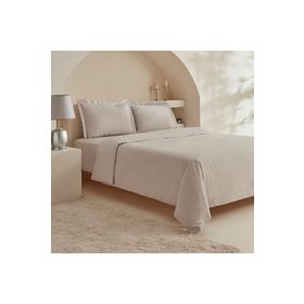 Karaca Home White Collection Ina Percale Açık Gri Çift Kişilik Nevresim Takımı