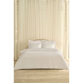 Karaca Home White Collection Ina Percale Beyaz Çift Kişilik Nevresim Takımı