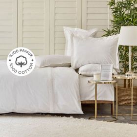 Karaca Home White Collection Pamuk Nimes Çift Kişilik Nevresim Takımı