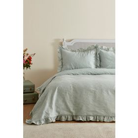Karaca Home White Collection Tyra Adaçayı Çift Kişilik Yatak Örtüsü