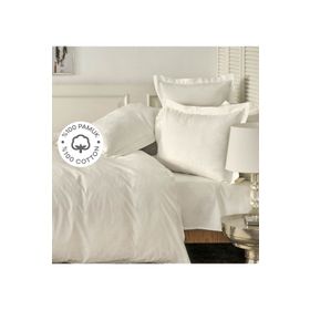 Karaca Home White Colletion Santino Pamuk Beyaz Çift Kişilik Nevresim Takımı