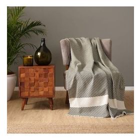 Karaca Home Wilma 130x170 cm Haki Throw Battaniye