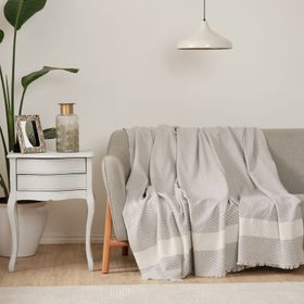Karaca Home Wilma Gri 170x210 cm Koltuk Örtüsü