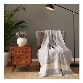 Karaca Home Wilma Gri Throw 130x170 cm Battaniye
