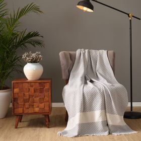 Karaca Home Wilma Gri Throw 130x170 cm Battaniye