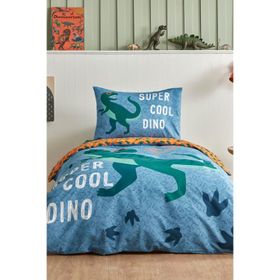 Karaca Home Young Cool Dino %100 Pamuk Yeşil Tek Kişilik Nevresim Takımı