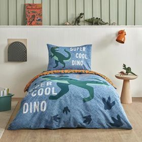 Karaca Home Young Cool Dino %100 Pamuk Yeşil Tek Kişilik Nevresim Takımı