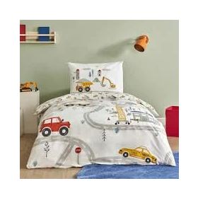 Karaca Home Young Race %100 Pamuk Fitted Beyaz Tek Kişilik Nevresim Takımı