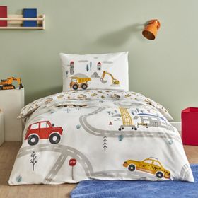 Karaca Home Young Race %100 Pamuk Fitted Beyaz Tek Kişilik Nevresim Takımı