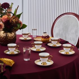 Karaca Hürrem 6 Kişilik 90 ML Gold Kahve Fincanı