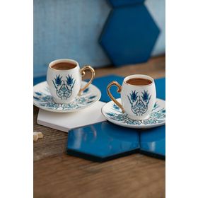Karaca İznik 2 Kişilik 80 ml Kahve Fincanı Takımı
