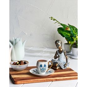 Karaca İznik 6 Kişilik 80 ML Gold Kahve Fincan Takımı