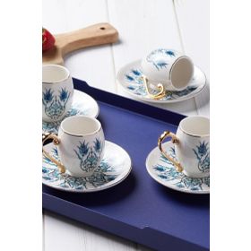 Karaca İznik 6 Kişilik 80 ml Kahve Fincan Takımı