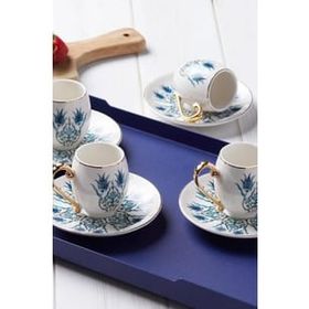 Karaca İznik 6 Kişilik 80 ml Kahve Fincan Takımı