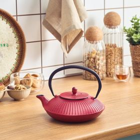 Karaca Japanese Teapot 800 ml Kırmızı Döküm Demlik