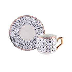 Karaca Jolly Blue Ring 2 Kişilik 220 ml Çay Fincan Takımı