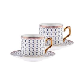 Karaca Jolly Blue Ring 2 Kişilik 220 ml Çay Fincan Takımı