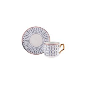 Karaca Jolly Blue Ring 2 Kişilik 220 ml Çay Fincan Takımı