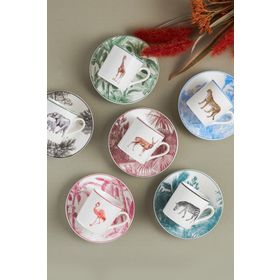 Karaca Jungle 6 Kişilik Bej 80 Ml Kahve Fincanı Takımı