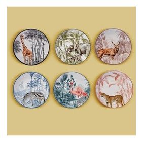 Karaca Jungle 6 Parça 22 cm Pasta Takımı