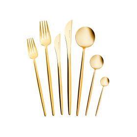 Karaca Jüpiter Shniy Gold 84 Parça 12 Kişilik Premium Kutulu Çatal Kaşık Bıçak Takımı
