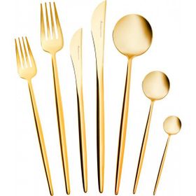 Karaca Jüpiter Shniy Gold 84 Parça 12 Kişilik Premium Kutulu Çatal Kaşık Bıçak Takımı