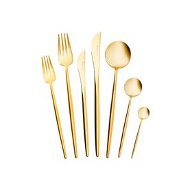 Karaca Jüpiter Shniy Gold 84 Parça 12 Kişilik Premium Kutulu Çatal Kaşık Bıçak Takımı