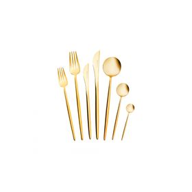 Karaca Jüpiter Shniy Gold 84 Parça 12 Kişilik Premium Kutulu Çatal Kaşık Bıçak Takımı