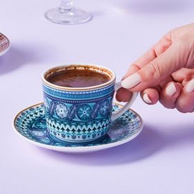Karaca Kapari 6 Kişilik 80 ml Kahve Fincanı