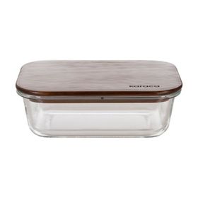 Karaca Karya Acacia Ahşap Kapaklı Şeffaf 650 ml Saklama Kabı