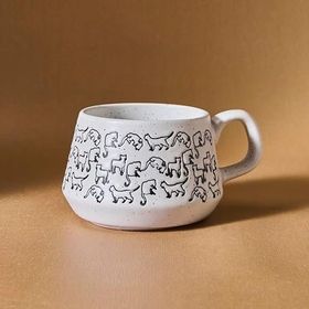 Karaca Kedi Beyaz 450 ml Kupa