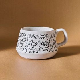 Karaca Kedi Beyaz 450 ml Kupa