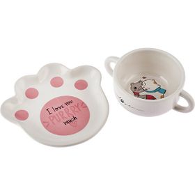 Karaca Kedi Tabak Kase Mama Takımı