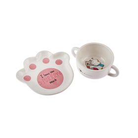 Karaca Kedi Tabak Kase Mama Takımı